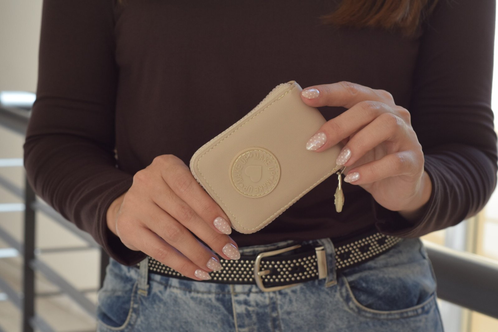 DSC_0204 Tarjetero Mini Beige Claro