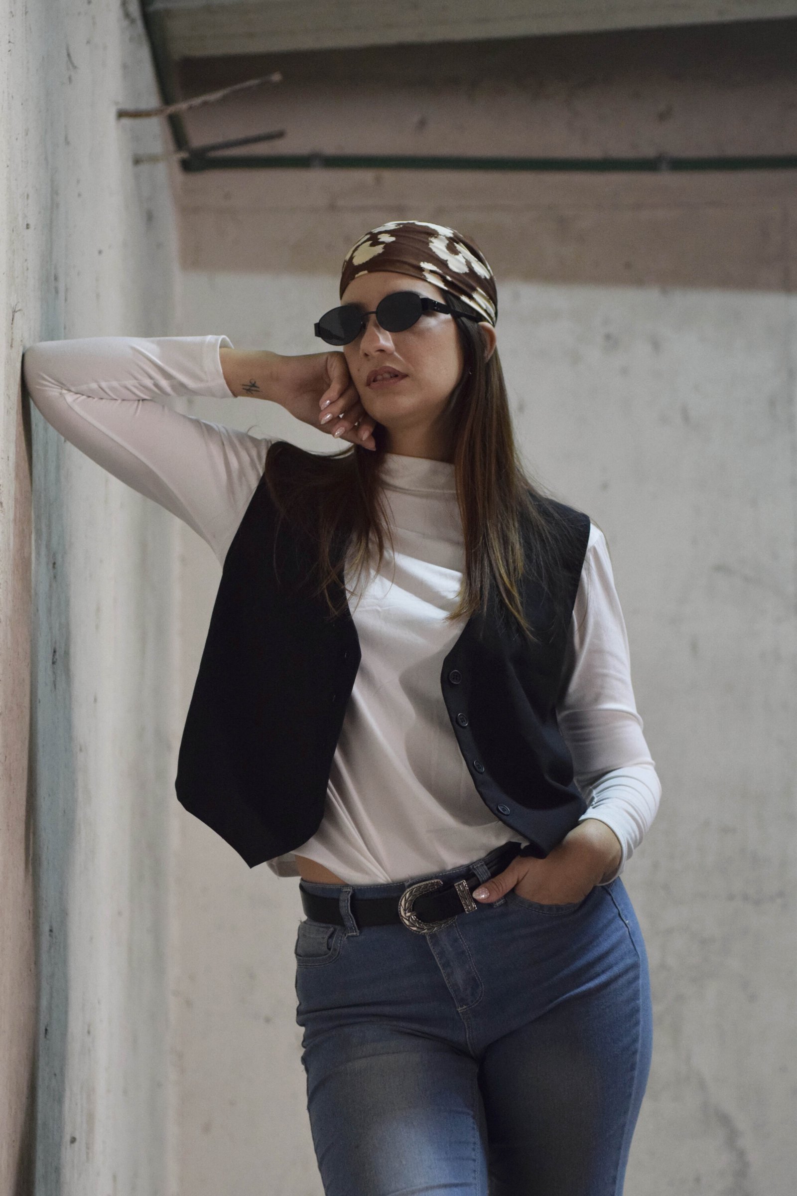 Pañuelo Leopardo Chocolate